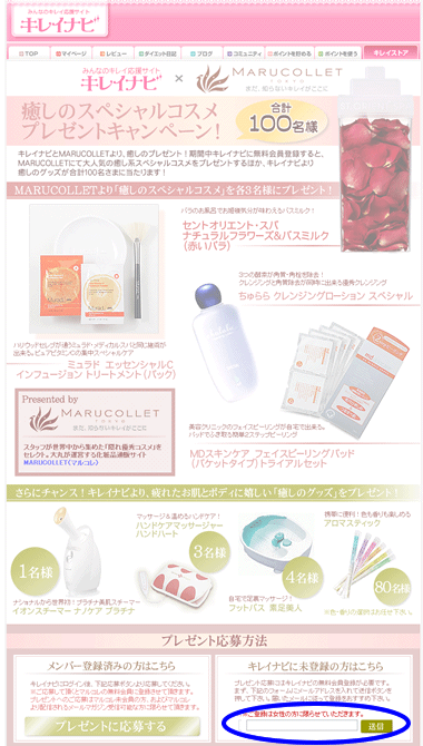 無料メンバー登録:ステップ2