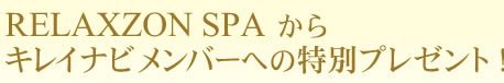 RELAXZON SPA ���饭�쥤�ʥӥ��С��ؤ����̥ץ쥼��ȡ�