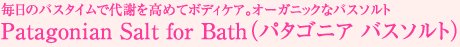 �����ΥХ����������դ���ƥܥǥ��������������˥å��ʥХ�����ȡ�Patagonian Salt for Bath�ʥѥ����˥� �Х�����ȡ�