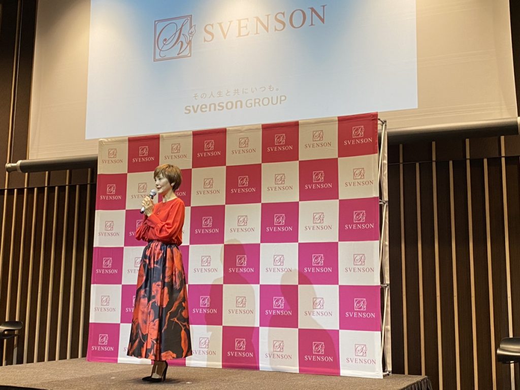 女優の南果歩さんが就任！レディス スヴェンソン ブランドアンバサダー就任発表会