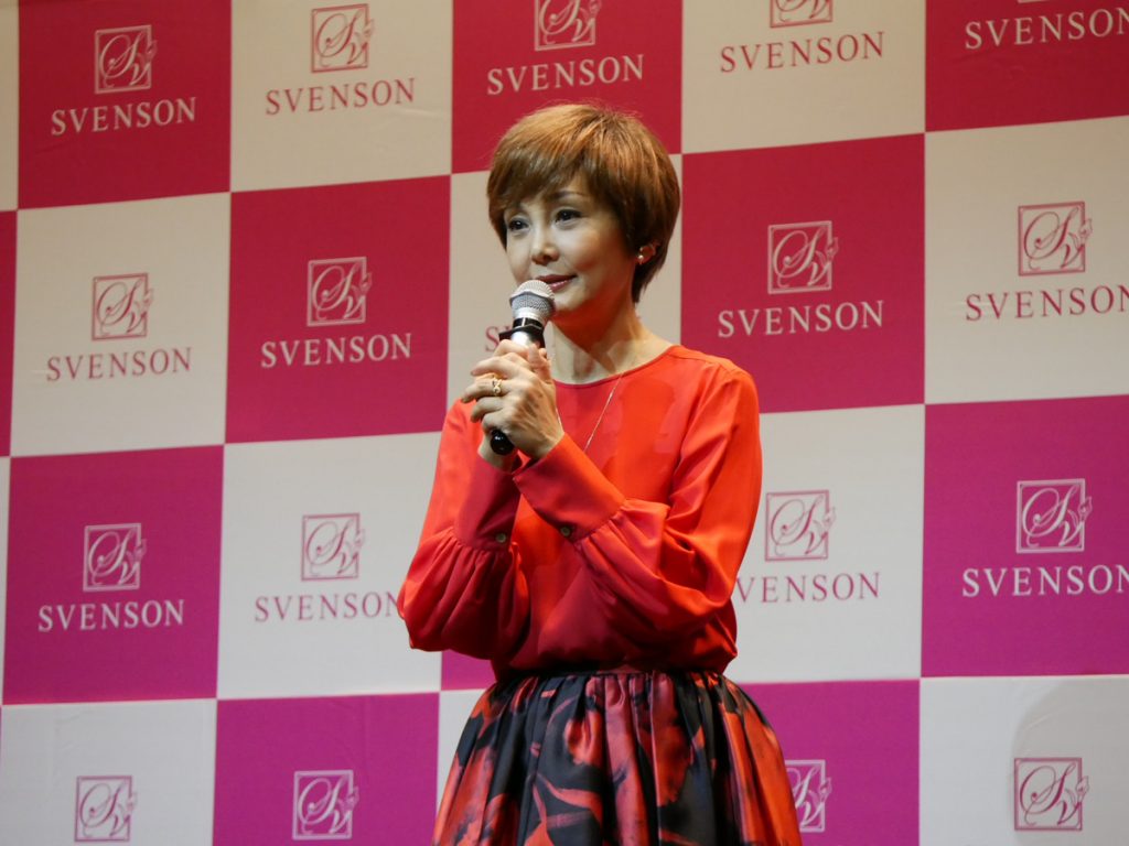 女優の南果歩さんが就任！レディス スヴェンソン ブランドアンバサダー就任発表会